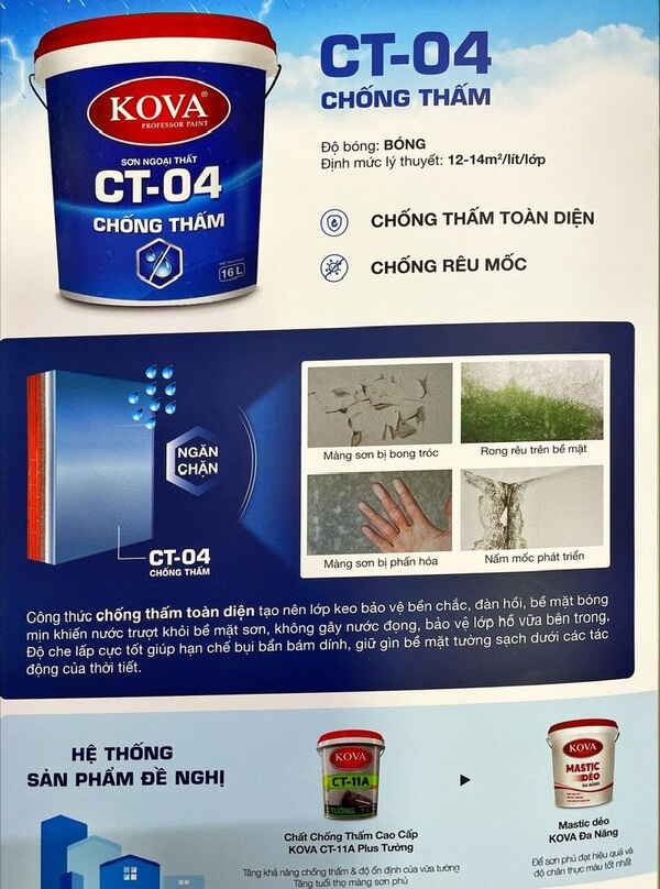 Sơn chống thấm Kova
